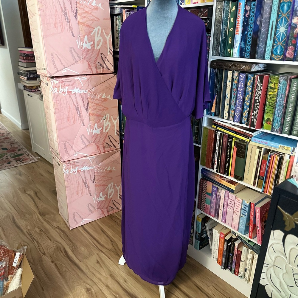 Chic Women's Purple Midi Dress